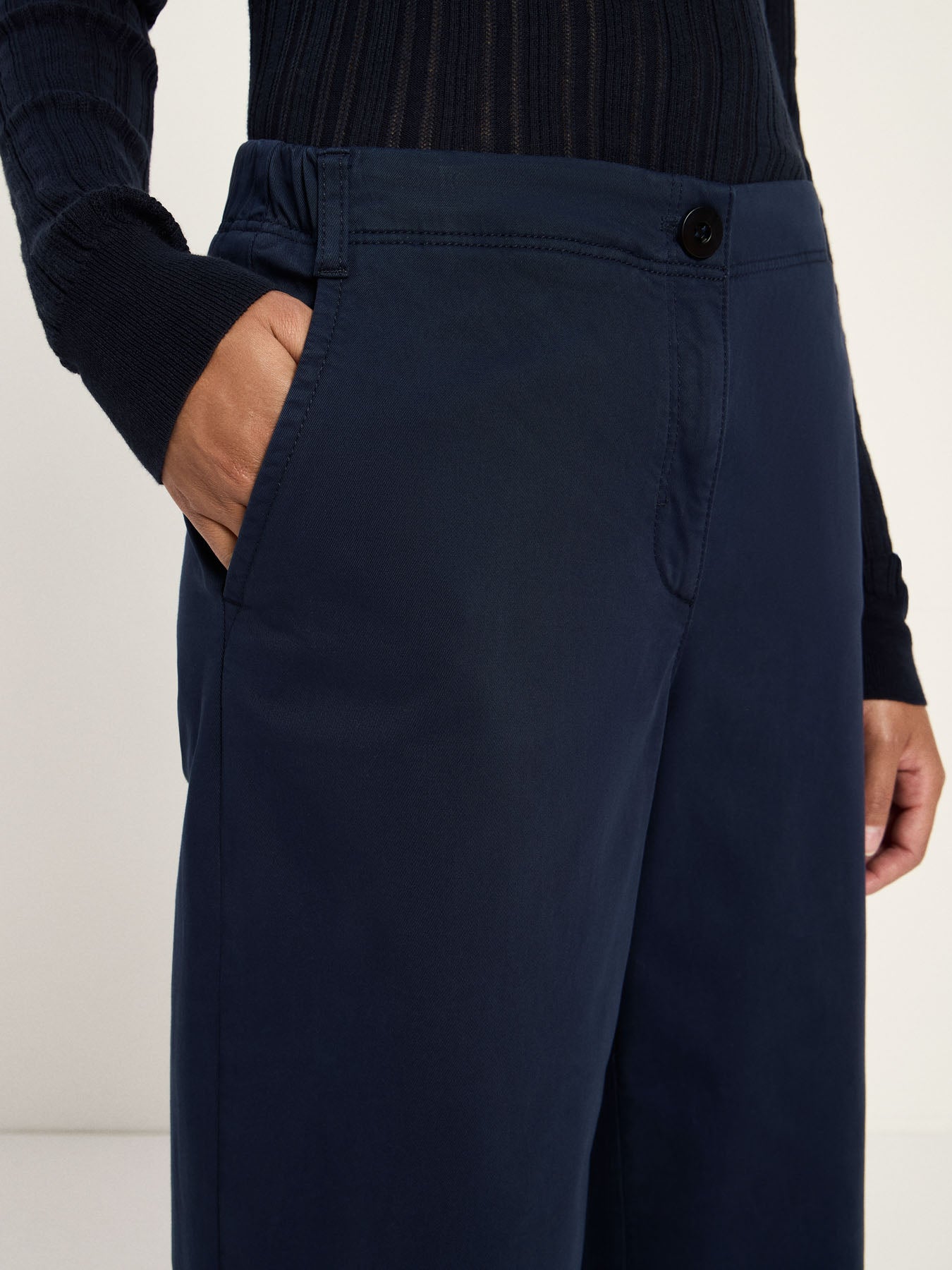 marlowe nature Hose mit weitem Bein Bio-Hose midnight 38