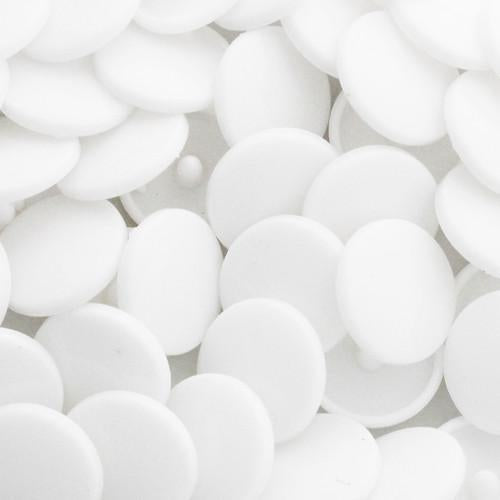 Kam Snaps B43 Pearly White Druckknöpfe 50 Sets extra lang