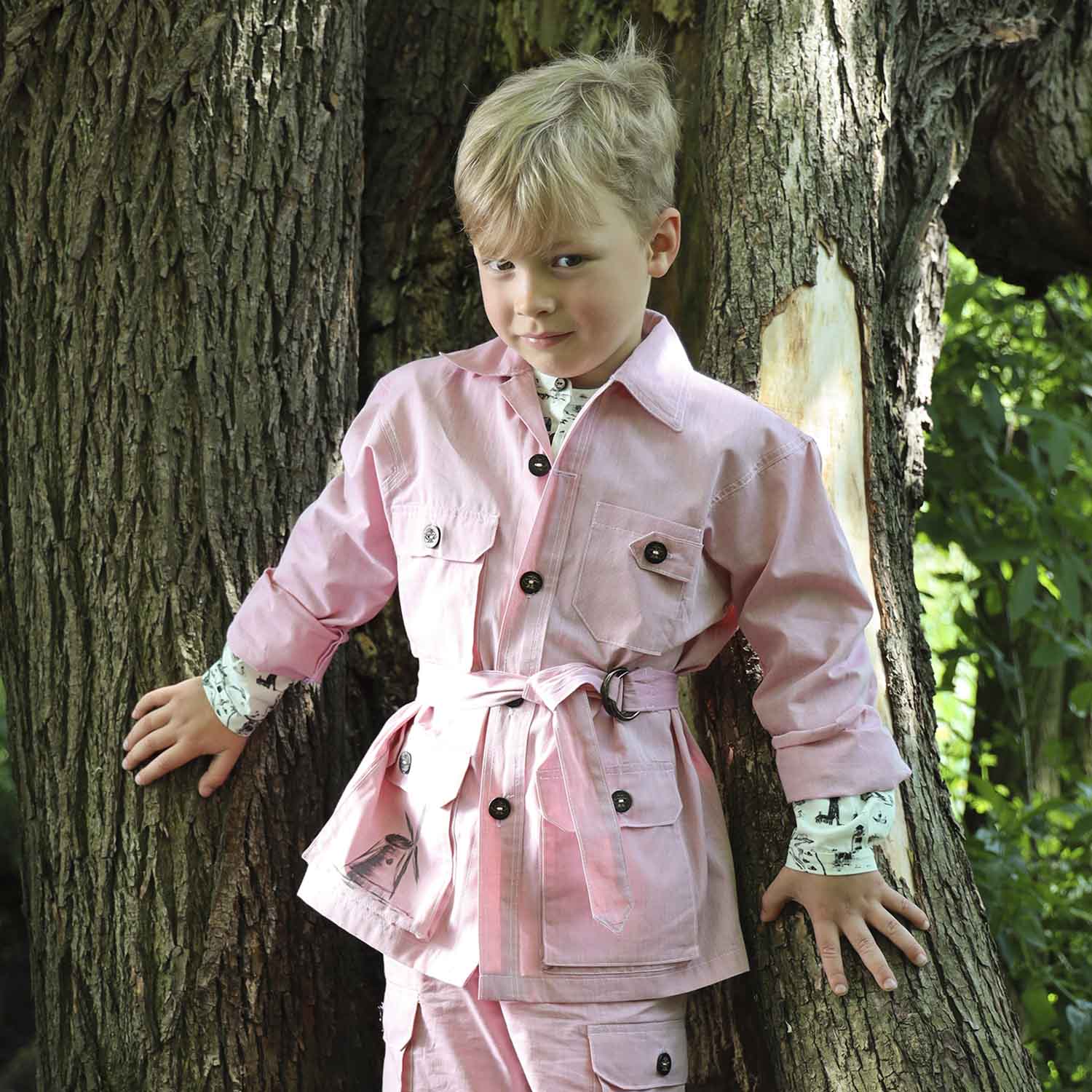 Infantium Victoria Hand-Painted Blazer Rosa Bio handbemalt