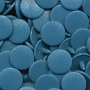 Kam Plastic Snaps 20 Druckknöpfe B27 Stahlblau matt 50 Sets