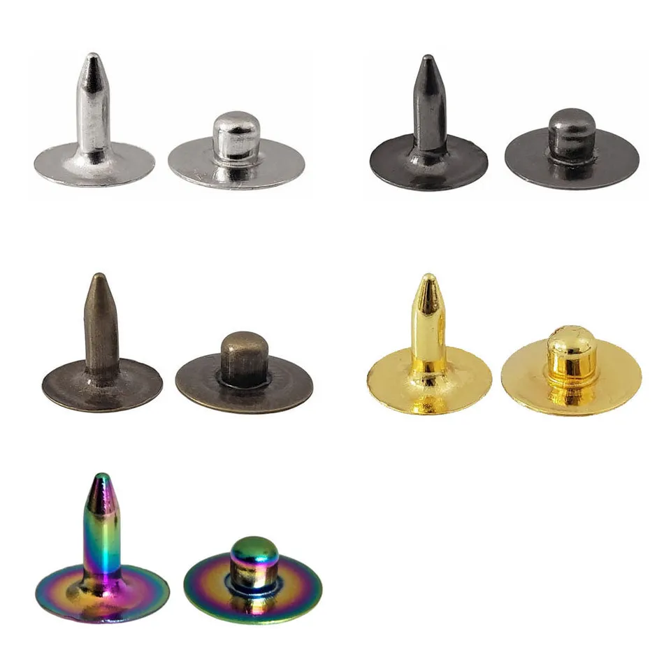 Kam Snaps Rivets Nieten Silber 50 Sets