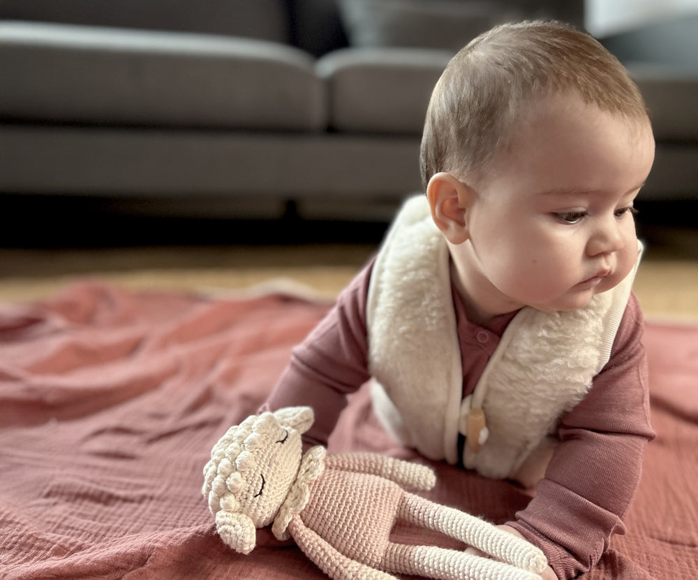 Naturkind Merino-Wollweste Off-White Babyweste 62/68 Wolle