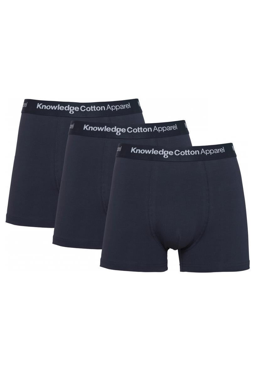 marlowe nature 3 Pack Boxer Briefs Unterhosen black jet Bio-Baumwolle