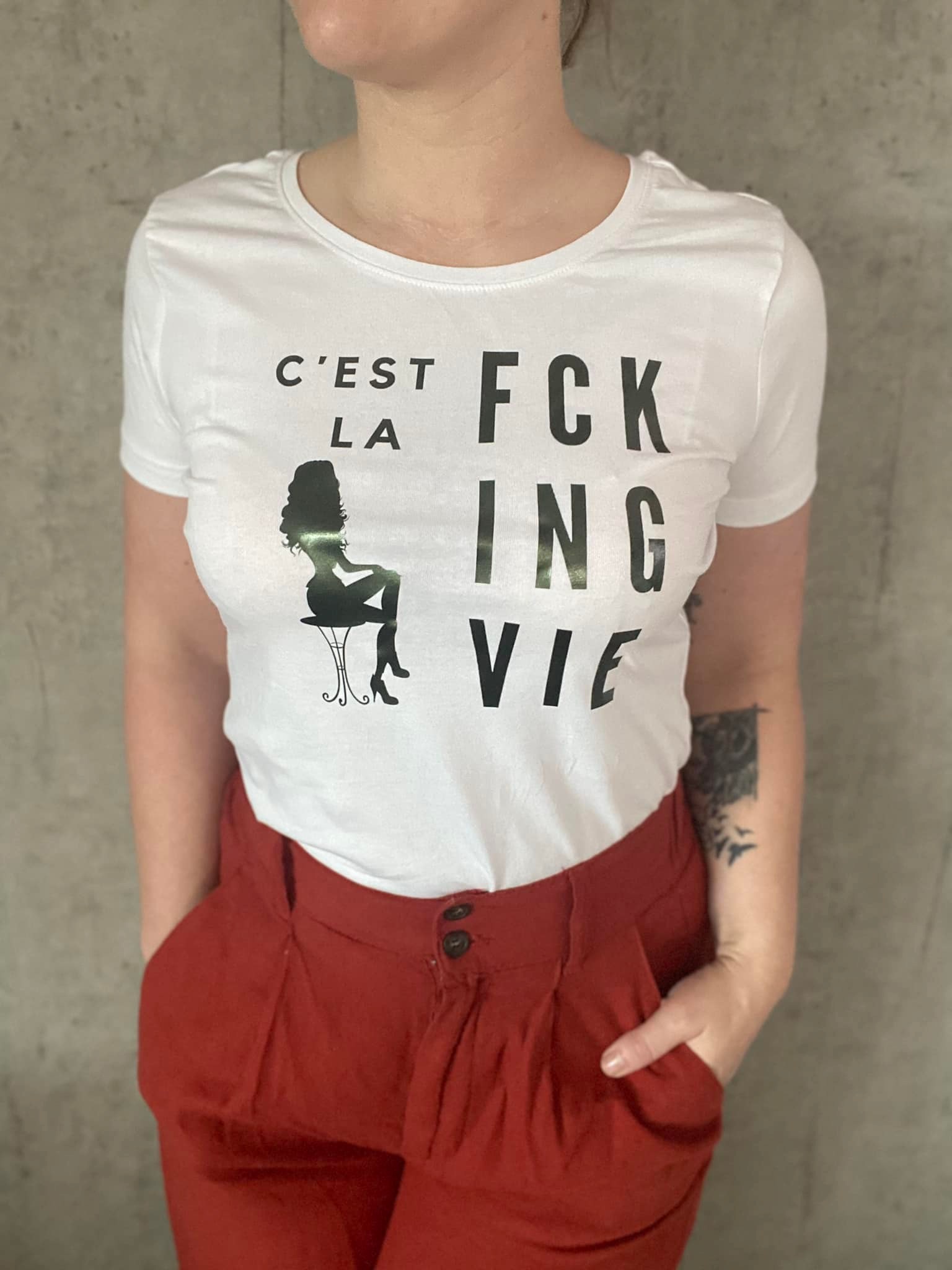 Schnittrebell C'est la fcking vie Plotterdatei Download SVG