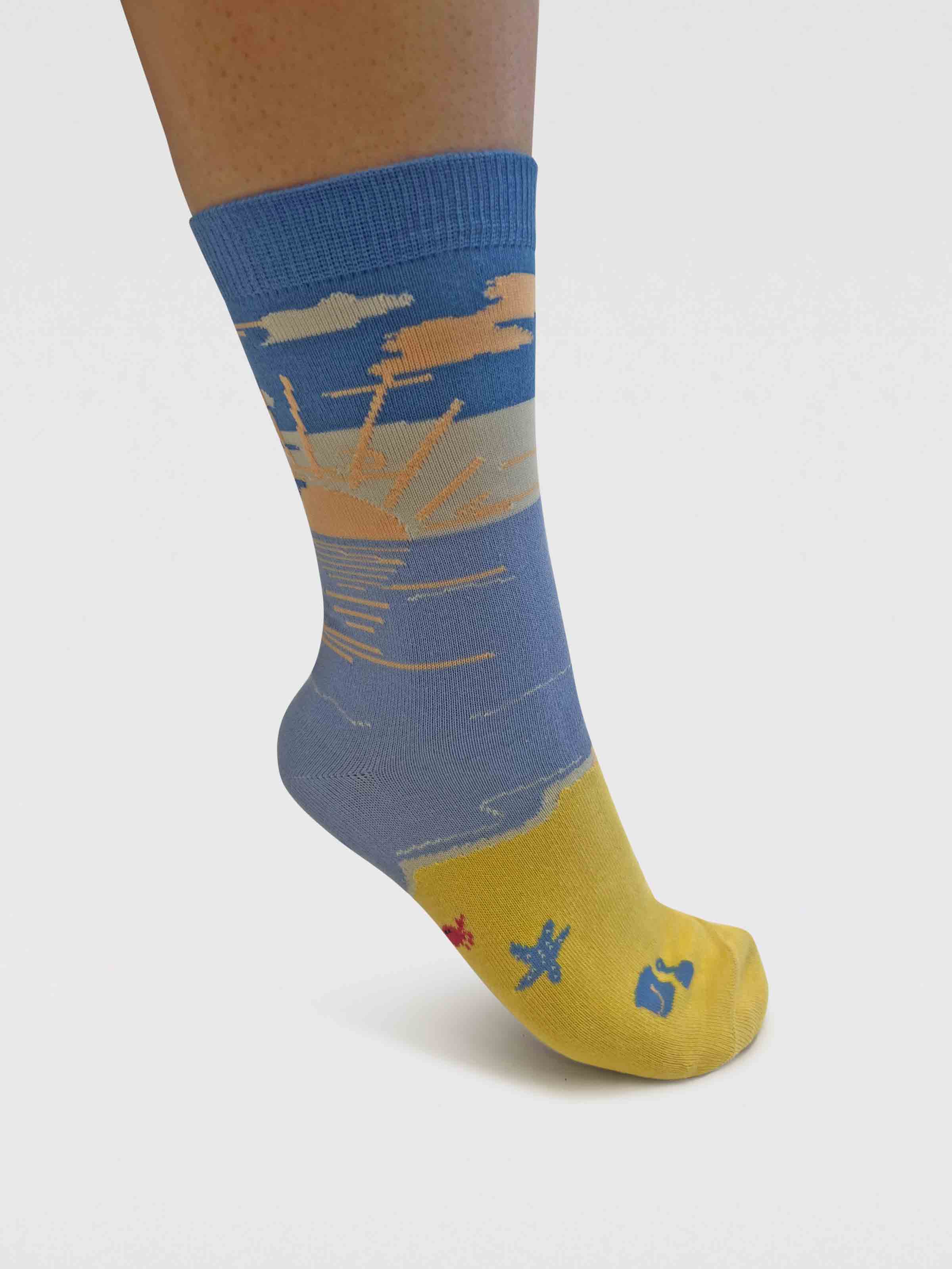 marlowe nature Bess Beach Sunset Socken neon pink 37-41