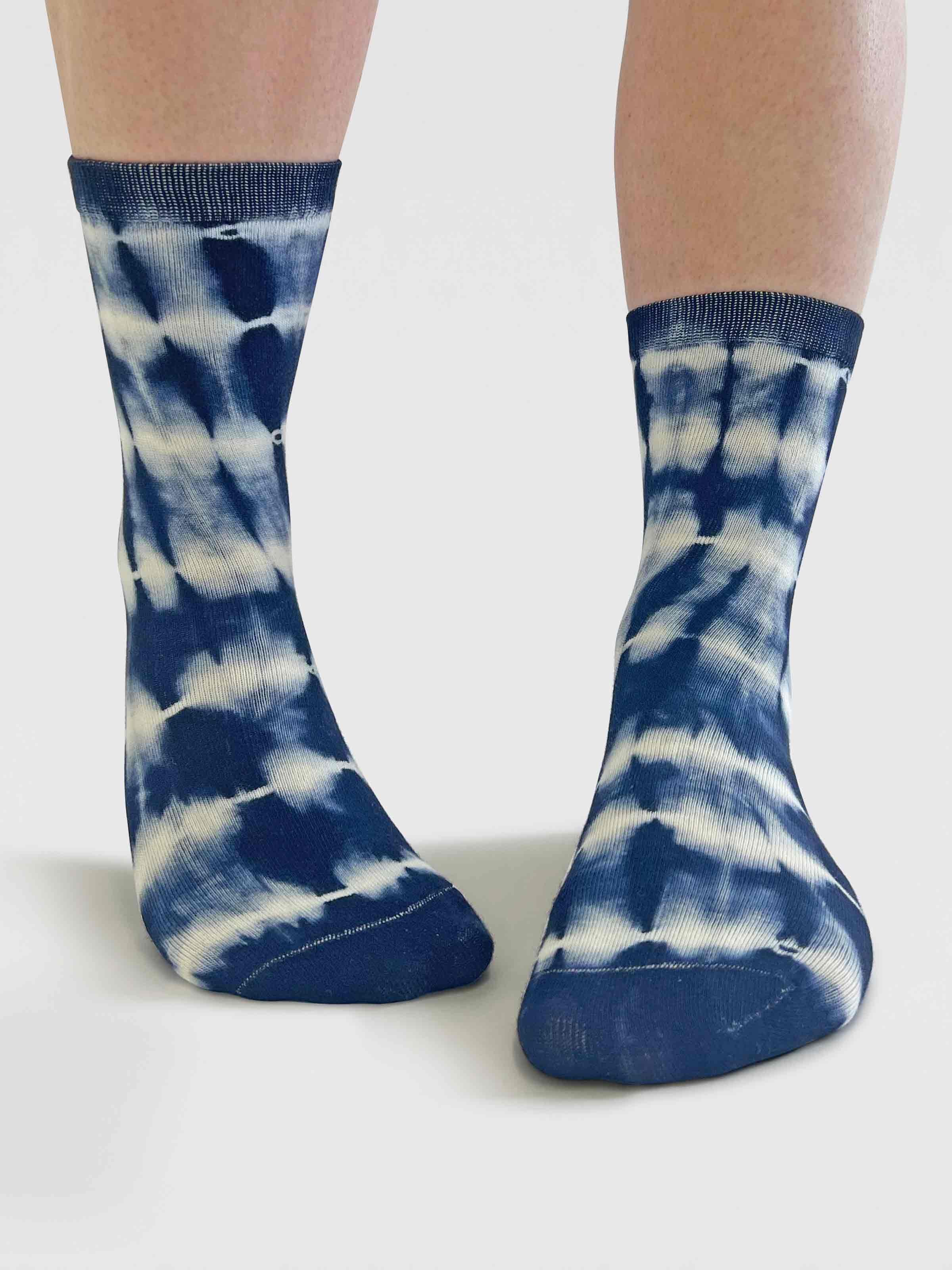 Marlowe Nature Ana Tie Dye Bambus Socken sea blue 37-41