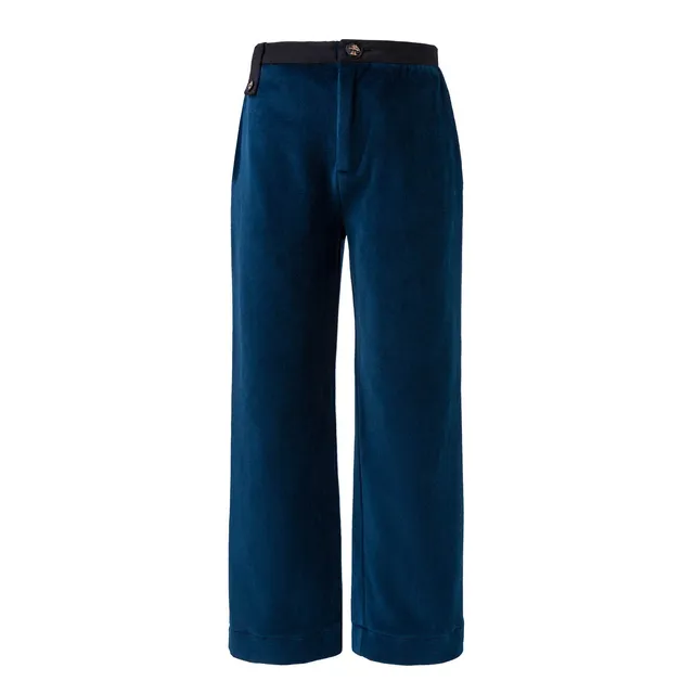 Infantium Victoria Hose Kinder Samt Blau Week-end