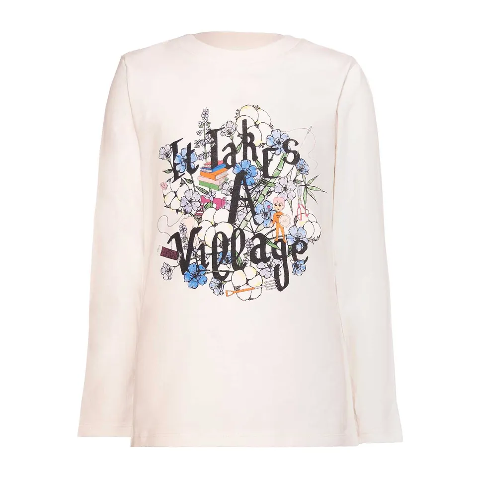 Infantium Victoria Kids Long Sleeve T-Shirt Langarmshirt Weiß Bio-Baumwolle
