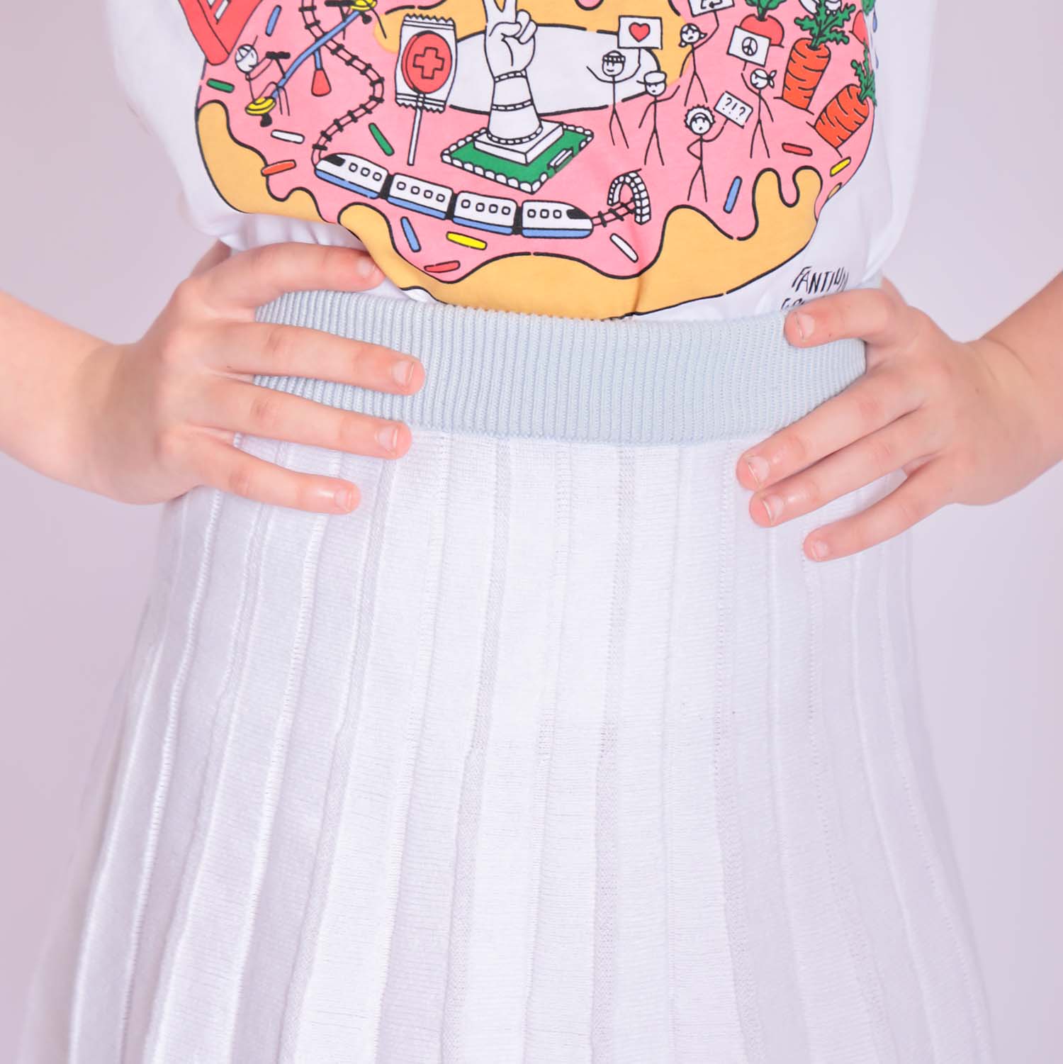 Infantium Victoria Tennis Skirt Rock Weiß 116 Bio-Baumwolle