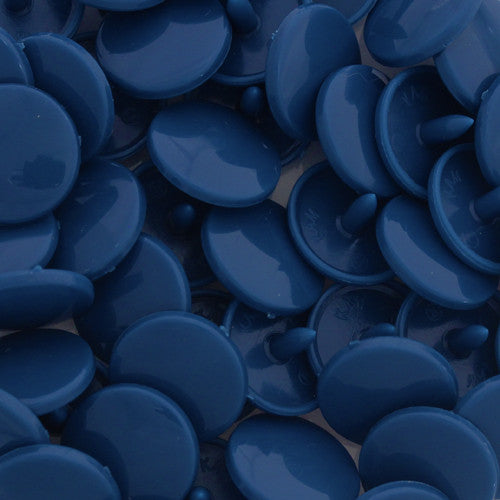 Kam Snaps Plastic Snaps D310 Druckknöpfe blau glänzend 50 Sets