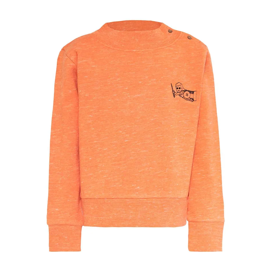 Infantium Victoria Sweatshirt Orange Bio-Baumwolle 128