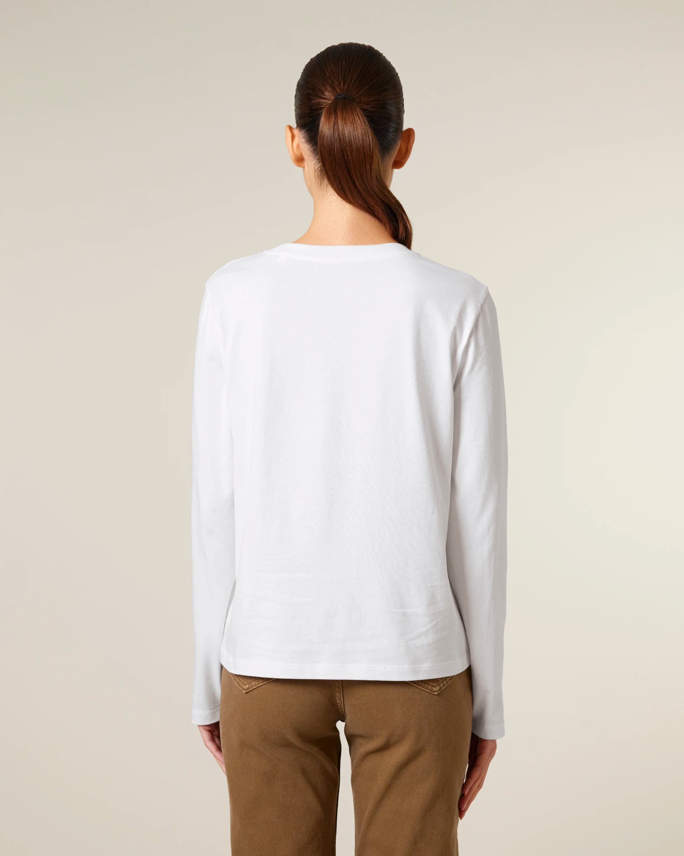 Stanley Stella Muser Langarmshirt White Bio-Baumwolle