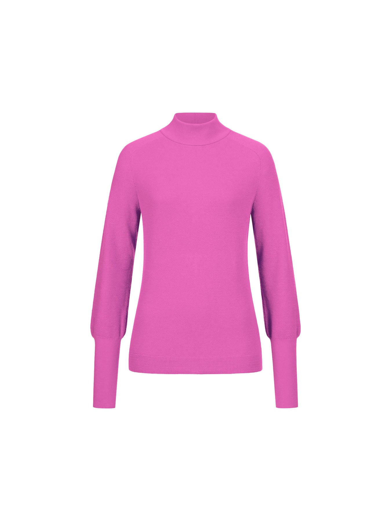 LANIUS Rollkragenpullover pink 40 Bio-Baumwolle Pullover