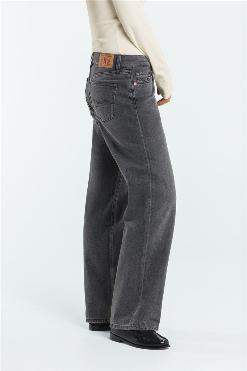 Marlowe Nature Joan Jeans pony black Bio-Baumwolle weit