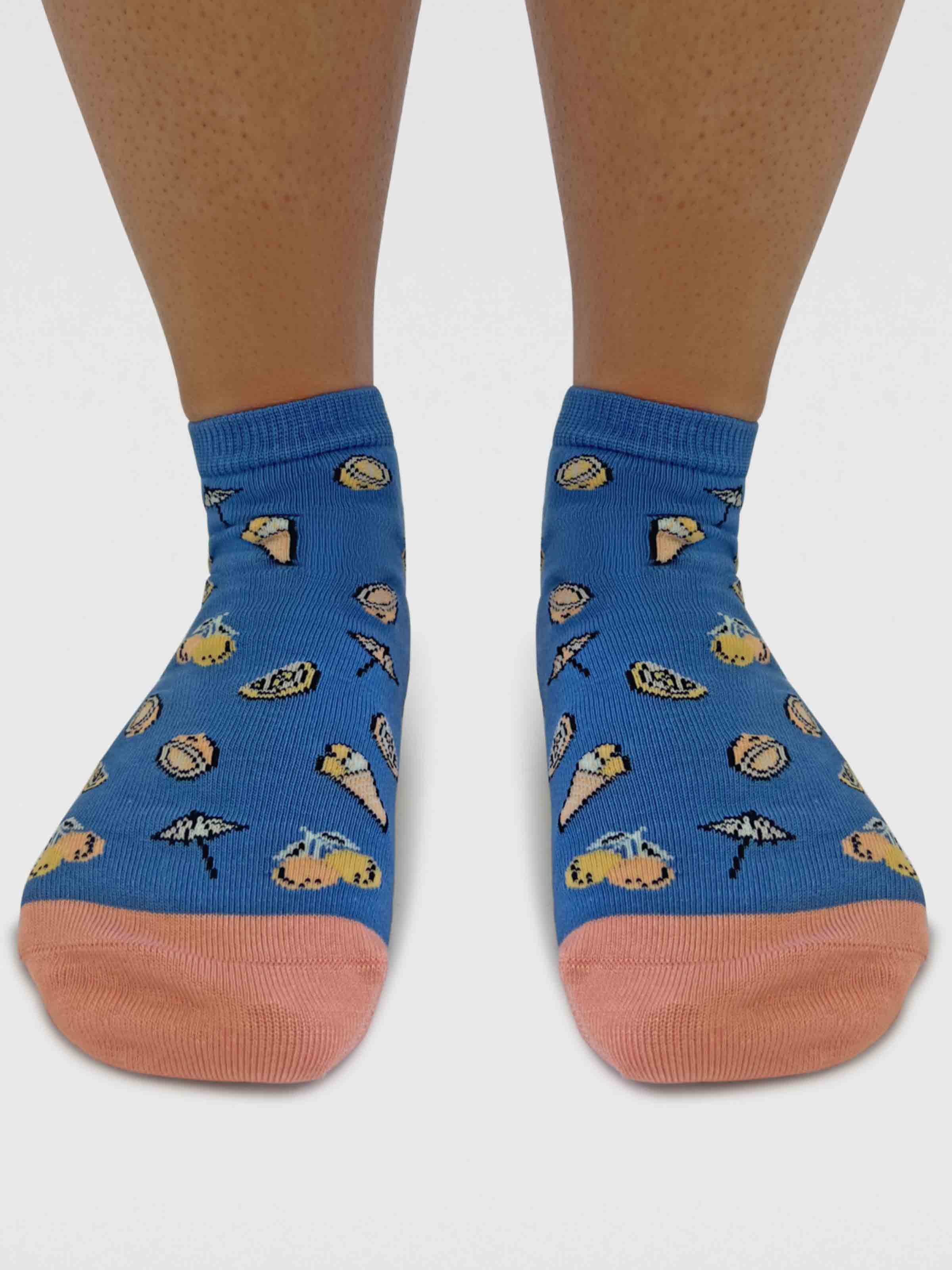 Marlowe Nature Dixie Ice Cream Bamboo Sneakersocken