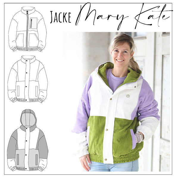 Moeve Design Mary Kate Schnittmuster Damenjacke 32-52 Oversize