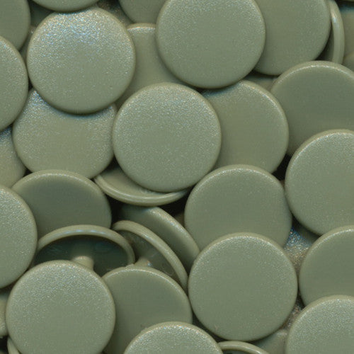 Kam Snaps Plastic Snaps B30 Druckknöpfe Salbeigrau matt 50 Sets