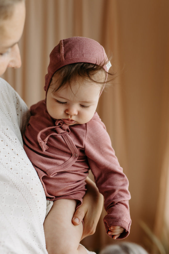 Naturkind Wolle Seide Babymütze Ecru 39/41 GOTS